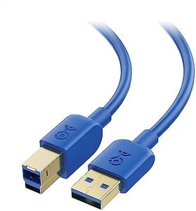 Cable Matters Long USB 3.0 Cable (USB 3 Cable, USB 3.0 A to B Cable) in Blue 10 ft