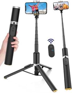 POVODO 60" Selfie Stick for iPhone,Selfie Stick Tripod for iPhone, Cell Phone Selfie Stick, Selfie Stick Tripod with Remote, Solidest Cell Phone Tripod Compatible with iPhone/Android