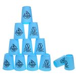 [Upgrade] Quick Stacks Cups 12 PC of Sports Stacking Cups Speed Training Game Shipping from US (Blue)