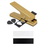 QWORK® Guitar Pick Maker, Card Cutter, Plectrum Maker,Own Guitar Pick DIY, GOLD