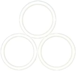 Crafts Central White Plastic Rings 12 Pieces - for Arts & Crafts and DIY's (3" Inch Ring)