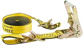Erickson 58629 Yellow 2" x 20' Ratchet Strap with Floating D-Ring
