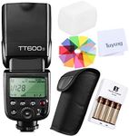 Godox TT600S HSS 1/8000s High-Speed Sync Built-in 2.4G Wireless X System Flash Speedlite with FB 4*AA Rechargeable Batteries&Charger Compatible for Sony Digital DSLR Camera