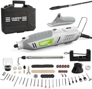 Huepar Tools RT200 Outils Rotatifs Multifonction 200W avec 239 Accessoires, Outil Multifonction 6 Vitesse Variable 10000-40000 tr/min, Arbre flexible, pour Découper, Graver, Polir, Affûter, Nettoyer