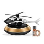 PARTIZANO Car Aromatherapy Helicopter Airplane Decor Gift Solar Perfume Aircraft Jewelry Modeling Golden