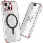 Ghostek Covert iPhone 15 Case Clear - Compatible with Apple MagSafe, Silicone Fusion, Slim Fit Shockproof Phone Cover (6.1 Inch, Clear)