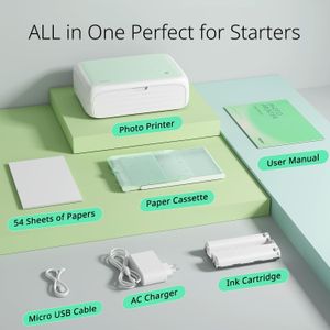 YOTON 4x6 Photo Printer with 54 Sheets – Compact Portable Printer