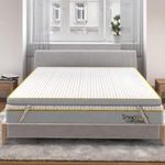 SleepSmith Orthopedic Mattress Topper - Single Bed 72"x36"x2" Inch, 2-in-1 Reversible Memory Foam & Graphite Infused Cloud Foam | Mattress Topper for Back Pain & Neck Pain Relief | 5 Year Warranty
