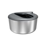 Zyliss Swift Dry Salad Spinner Stainless Steel Small, 3.5L, Non-Slip Base, Serving Bowl, AquaVent™ Technology, One Handed Pump, Brake System, Easy to Clean
