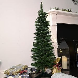 4ft (1.2m) Pencil Style Slim Artificial Christmas Tree in Green