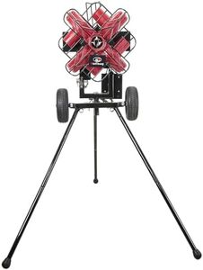 Furlihong 767BH 4-Wheel Baseball Pitching Machine for Professionals – Up to 112 MPH, X-Design, Adjustable Angles for Youth League, High School, College, Travel Teams Training