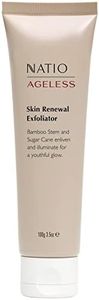 Natio Australia Ageless Skin Renewal Exfoliator 100g - Facial Scrub for All Skin Types - Illuminating Face Polish - Bamboo, Sugar Cane, Microbead Free - Made in Australia