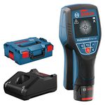 Bosch Professional 12V System Wall Scanner D-tect 120 (12V battery, max. detection depth plastic pipes/wooden studs/live cable/magnetic metal/non-magnetic metal: 60/38/60/120/120 mm, in L-Boxx)