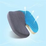 The Sleep Company Ortho Pro Max Seat Cushion for Tailbone, Coccyx, Hip, Sciatica Pain Relief | Office Chair, Car Seat, Upto 125kg | 600+ Cooling Air Vents | Patented SmartGRID | Washable Cover