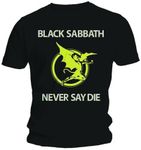 Bravado Black Bravado Black Sabbath - Never Say Die Men's T-Shirt, Black, Medium