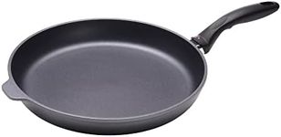 Swiss Diamond 12.5" Induction Fry Pan HD Nonstick Diamond Coated Aluminum Skillet, Dishwasher and Oven Safe, Gray