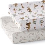Baby Changing Pad Cover 2-Pack (Magic Forest) - Premium Fitted Sheets Changing Table Cover - Buttery Soft Cotton Blend - Diaper Changing Pad Cover - Changing Pad Sheets