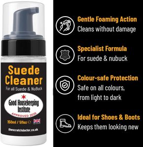 Suede Nubuck Cleaner Foam, 150ml – Shoe Care Cleaning Solution