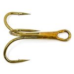 Phoxinus Bronze Treble Hooks - Freshwater and saltwater/sea fishing hooks - Bronzed hooks perfect for lures, spinners and traces. Ideal for pike, perch, trout, bass, mackerel, pollock, zander.