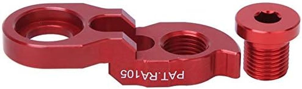 Derailleur Hanger Extender, RA105 Risk Bicycle Rear Derailleur Hanger Extension Bike Frame Tail Hook Extender for 34T-52T(Red)