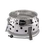 Petromax Atago Gas Barbecue - Table Grill for Use when Camping, in the Garden or Balcony - Ideal for Grilling, as an Oven or Fire Bowl - Picnic Grill with Cooking Grate and Piezo Ignition - Stainless