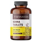 Sennaveda Senna Tablets 240 nos, Made with Senna Leaf Powder, Laxatives, Digestive Health, Detox Cleanse, Senna Leaf Powder Tablet