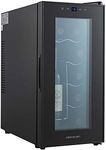 Cookology CWTE10BK 10 Bottle Thermo Electric Wine Cooler and Chiller for Counter Top, Digital Temperature Control, Less Noise and No Vibration – Black