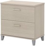 Bush Furniture Somerset 2 Drawer Lateral File Cabinet in Sand Oak