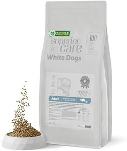 Nature's Protection Superior Care White Dogs Grain-Free Dry Dog Food - High Protein, Tear Stain Dog Food for Small & Mini Breeds Light Coated Adult Dogs, Fresh Pet Meal, White Fish, 22 lb