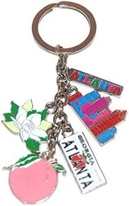 American Cities and States Metal Quality Keychains (Atlanta)