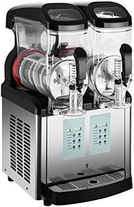 Royal Catering Slush-Eis-Maschine Softeis Maker RCSL 2/6ICE (2 x 8 L, 450 W, -7 ~+7°C, modernes Kontrolldisplay, BPA-frei, 6 Funktionen, LED-Kontrolldisplay)