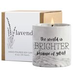 Friendship Candles for Best Friend Teacher Gifts Thank You Candle for Women Friends Wife Mom You are Amazing Awesome Lavender Candle Jar Inspirational Encouragement Gifts Mothers Day Gifts 6oz