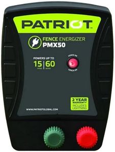 Patriot PMX50 Electric Fence Energizer, 0.50 Joule