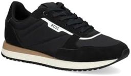 BOSS Kai Retro Style Low Profile Sneaker, Black Olive, 10