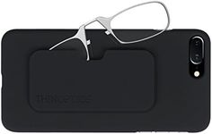 ThinOptics Reading Glasses + iPhone 8 Plus or iPhone 7 Plus Slimline Case | Clear Frame, 2.50 Strength Readers