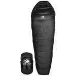 Hyke & Byke Shavano 0 Degree C Ultralight Down Mummy Sleeping Bag: 3 Season Bag Under 1 Kg with ClusterLoft Base - The Lightest, Bag for Thru Hiking, Backpacking, Camping