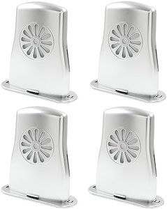 Bonsicoky 4 Pcs Acoustic Guitar Humidifier, Silver Guitar Humidifier Instrument Humidifier for Prevent Cracking