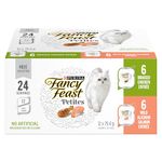 Fancy Feast Petites Wet Cat Food, Pate Collection Variety Pack 2 Flavours - 79.4 g Tray (12 Pack)