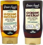 Groovy Food Co. Premium Agave Nectar | 1x Light & Mild 250ml | 1x Rich and Dark 250ml | Pack of 2