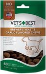 Vet’s Best Brewer’s Yeast & Garlic Chews| Healthy Skin & Coat Protection for Dogs | Formulated with Veterinary Recommended Dosage | 60 Count