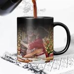 KivStar Personalized Gift Custom Photo Quote Name Wish Ceramic Magic Mug for Anniversary Gift Valentine's Day Gift Birthday Gifts for Girls & Boys Girlfriend Boyfriend -325 Ml D-52