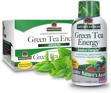 Nature's Answer Green Tea Energy Shot Cast, 12 Count | Natural Energy | Powerful Green Tea | Antioxidants