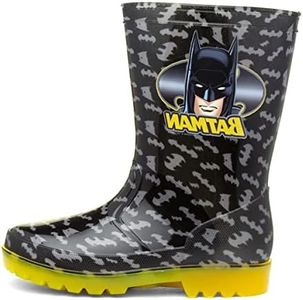 Childs Batman Black and Yellow Wellington Rain Boots (3)