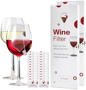 Wine Filters Wine Wand, the Wand Wine Purifier, Remove Histamines and Sulfite,the Wand Wine Filter,Prevent Wine Sensitivities(Pack of 24)