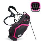 Golf Stand Bag - Premium Everyday Women's Golf Stand Bag for Women and Ladies, 14-Way Top Dividers, Ultra Lightweight, Easy for Carrying, Durable Water Resistant Womens Golf Bag (Pink/Black)