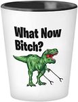 Funny Jokes Dinosaur Shot Glass 1.5