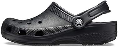 Crocs Unisex-Adult Classic Clogs (Best Sellers), Black, 14 Men/16 Women