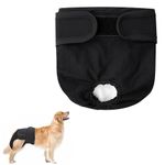 Aomig Reusable Dog Nappies, Absorbent dog diapers, Washable Dog Diapers Puppy Sanitary Wraps Panties for Female Pet, Dog period pants & dog pants for season, Dog Diapers Wrap Incontinence (L)