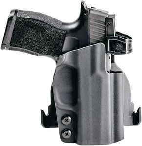 Rounded OWB Paddle Holster Fits: Sig Sauer P365 Fuse Holster - RH - Black Kydex - Concealment Express - American Made