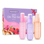 Aqualogica Refresh+ On the Go Set of 3 Perfume Body Mist, 3x20ml for Women|Perfume Set For Women|Gift SetITravel FriendlyILong Lasting, Warm, Sweet & Floral Fragrance|Double Duty Mist for Hair & Body